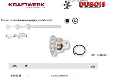 Kit de réparation 1 p. cliquet (500002) KRAFTWERK 500002E