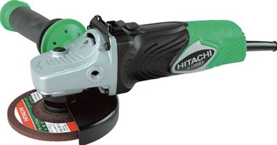 Meuleuse 125 mm 1300 Watts poigné anti vibration dans coffret HITACHI