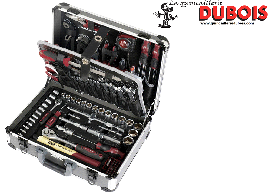 Coffret d'outils universel type alu KRAFTWERK Basic, 207 pcs KRAFTWERK 1047