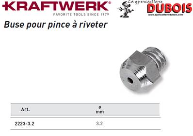 Buse 3.2 mm pour 2223 KRAFTWERK 2223-3.2