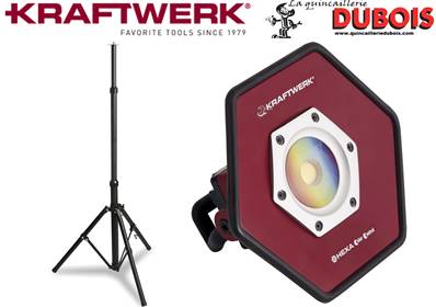 Spot accu à LED COB CC 20W trépied roul. KRAFTWERK 32030D