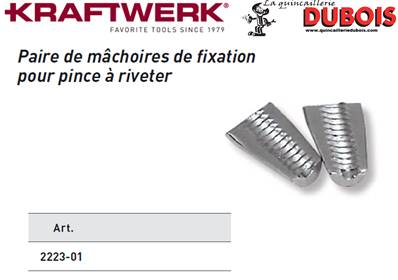 Pair de mâchoires de fixation pour 2223 KRAFTWERK 2223-01