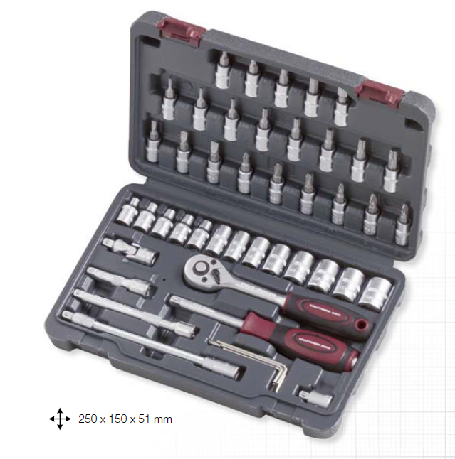 Coffret de douilles Basic 48 p. 1/4" KRAFTWERK 1007