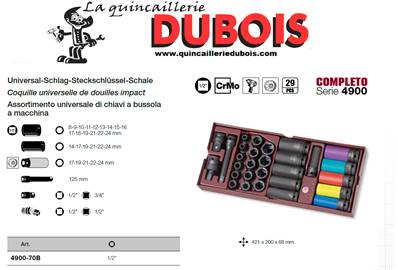 Coquille de douilles impact 1/2" 29 p.