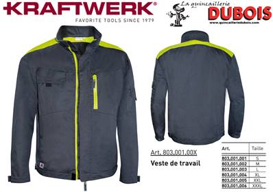 Veste de travail, XXL