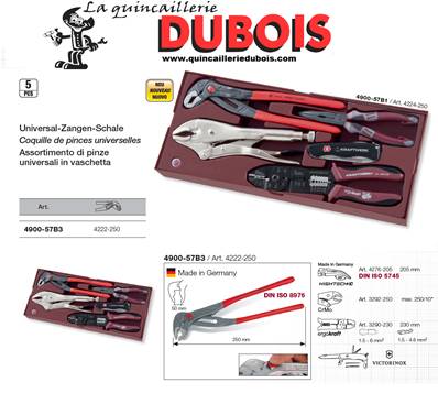 Coquille pinces hightech COMPLETO 5 p.