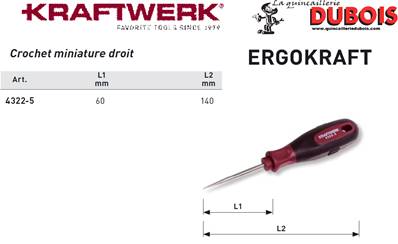 Crochet miniature droit ergokraft