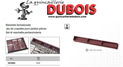 Jeu 9 coquilles pour petites pièces 3936 KRAFTWERK 3936ES