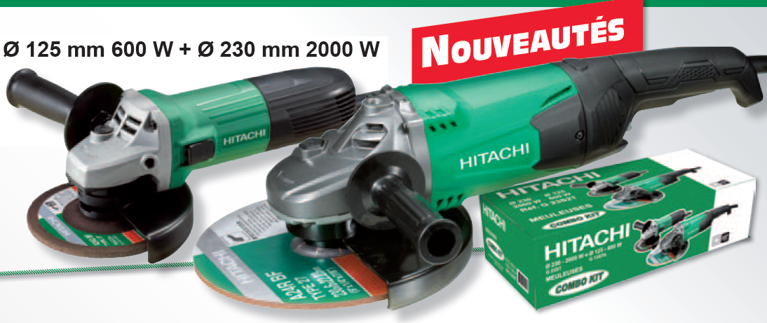 meuleuse tronçonneuse 230 et 125mm LOT 2P ref:G2313S2T PROMO Hitachi