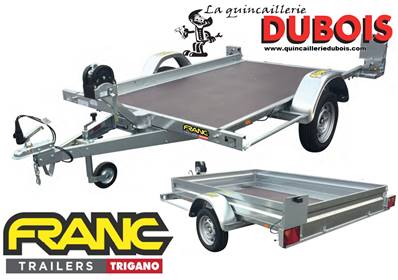 Remorque espace vert REV 300 3M00x1M70 de 750 KG à 1300 KG franc