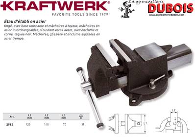 Etau en acier 125 mm