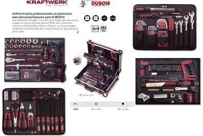 Coffret de 266 outils prof. KW/Bosch promotion