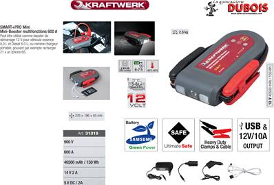 Mini Booster 600A, 3.7 V-40'500 mAh