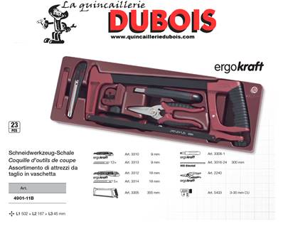 Coq. d'outils de coupe COMPLETO 23 p. KRAFTWERK 4901-11B