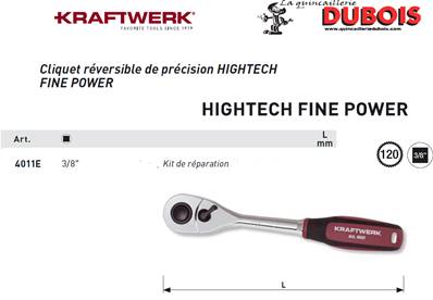 Kit de réparation pour cliquet 3/8" 4011 KRAFTWERK 4011E