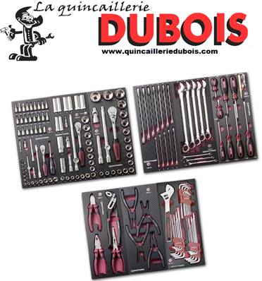 Ass. d'outils EVA3 166 p. 3 tiroirs