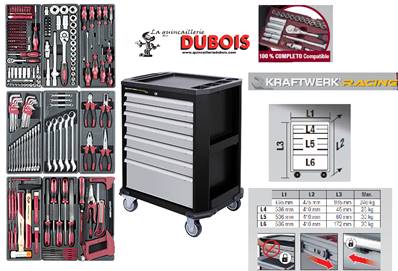 Servante avec 286 outils KWR KRAFTWERK 1097