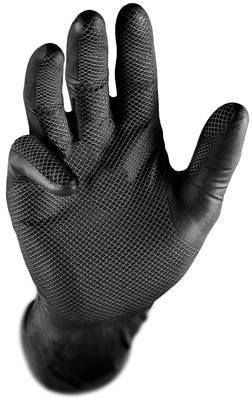 Gants de nitrile Grippaz, noire, XXL, 50 p.u. KRAFTWERK PROMOTION 805.001.004