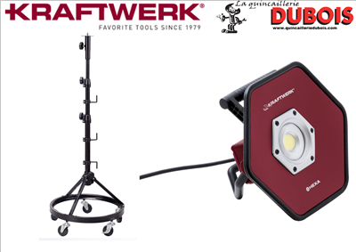 Spot industriel él. LED COB 40W+trépied KRAFTWERK 32027D