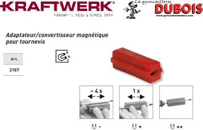 Adaptateur magnétique p. tournevis