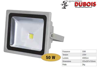 Projecteur LED 50 Watts 4000 lumens
