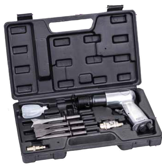 Coffret marteau burineur avec 5 burins