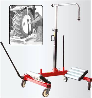 Chariot porte roue 1.2T avec vérin hydraulique