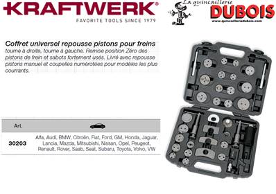 Coffret repousse-pistons 40 p.
