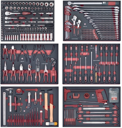Assortiment d'outils, EVA, 1/4"+ 3/8"+ 1/2", 280 pcs. promotion