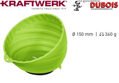 Bol magnétique en plastique, vert Ø 150 mm promotion