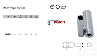 Douille extra longue 1/4" 5/16"