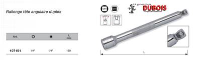 Rallonge angulaire 1/4" 150 mm