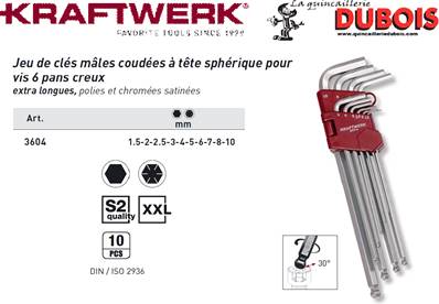 J. de 10 clés mâles à tête sp. 1.5-10 mm promotion