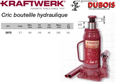 Cric bouteille hydr. 2 t