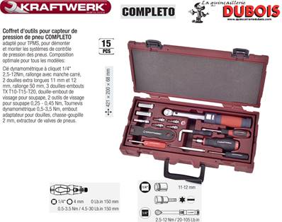 Coffret outils pour TMPS COMPLETO 16-p.
