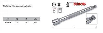 Rallonge angulaire 1/4" 100 mm