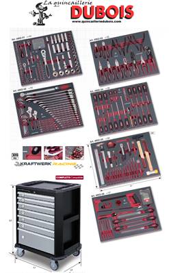 Servante 2907 de 309 outils COMPLETO EVA KRAFTWERK 2907-4917