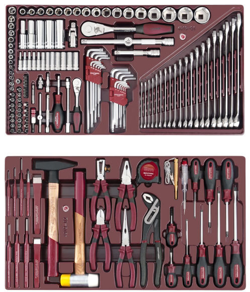 Jeu d`outils d`atelier, 160 outils