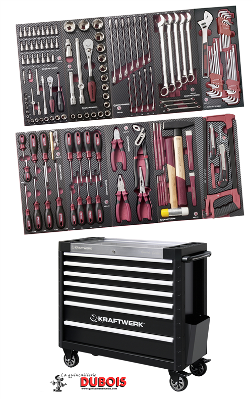Servante 3935 EVA3 avec 169 outils KRAFTWERK 3935-4933