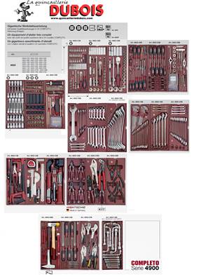Ass. d'outils COMPLETO 548 p. 6 tiroirs