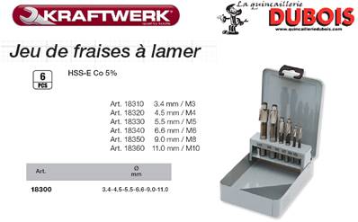 Jeu de 6 fraises à lamer ASR Co5