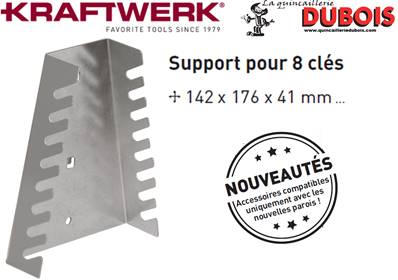Support pour 8 clés de serrage