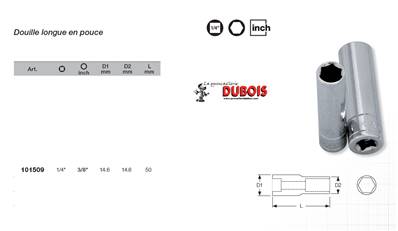 Douille extra longue 1/4" 3/8"