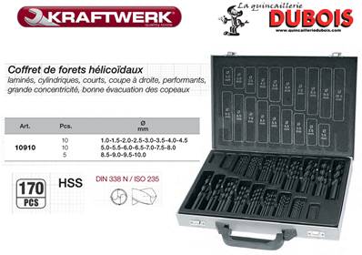 Magasin de 170 Forets HSS 1-10 mm