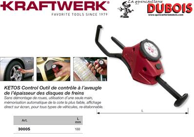 Outil contrôle de disques KETOS Control KRAFTWERK 30005