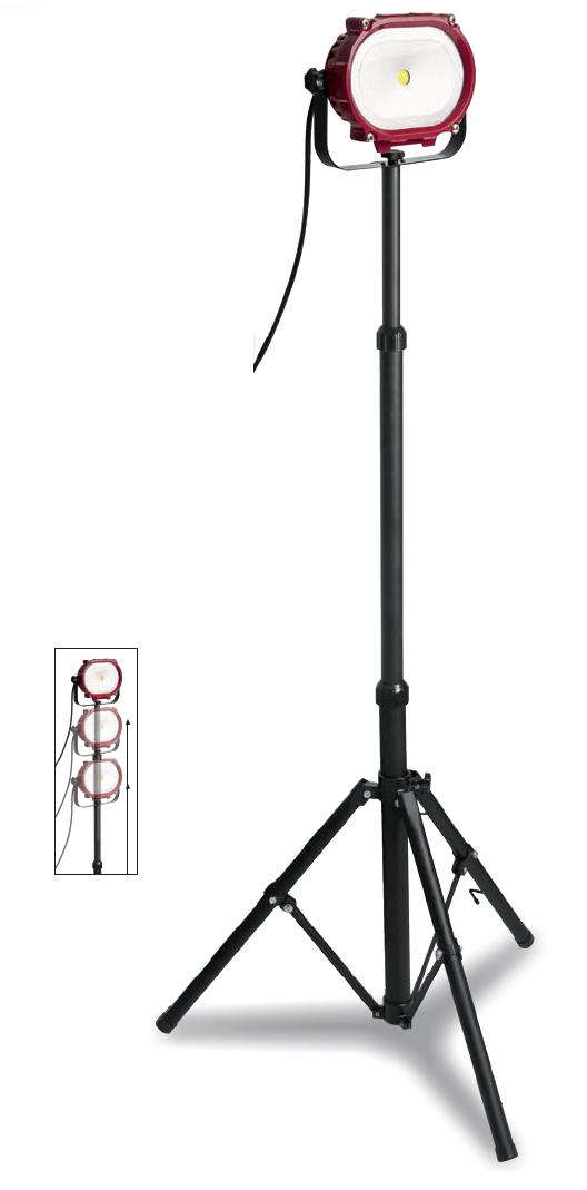 Spot industriel électrique LED COB 35W+trépied ref: 32026C Kraftwerk