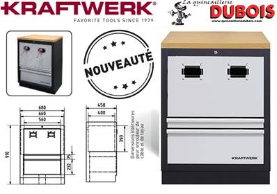 Armoire pour enrouleur câble + plateau multiplex