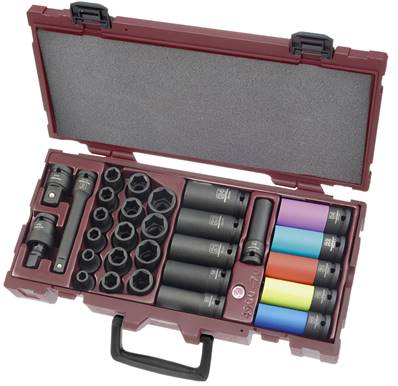 Coffret de douilles impact 1/2" 29 p. promotion
