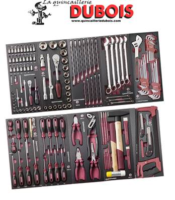 Ass. d'outils EVA3 169 p. 2x5 tiroirs