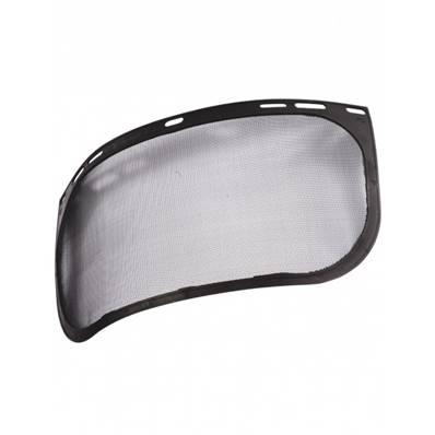 Visiere grillagée pour casque de chantier